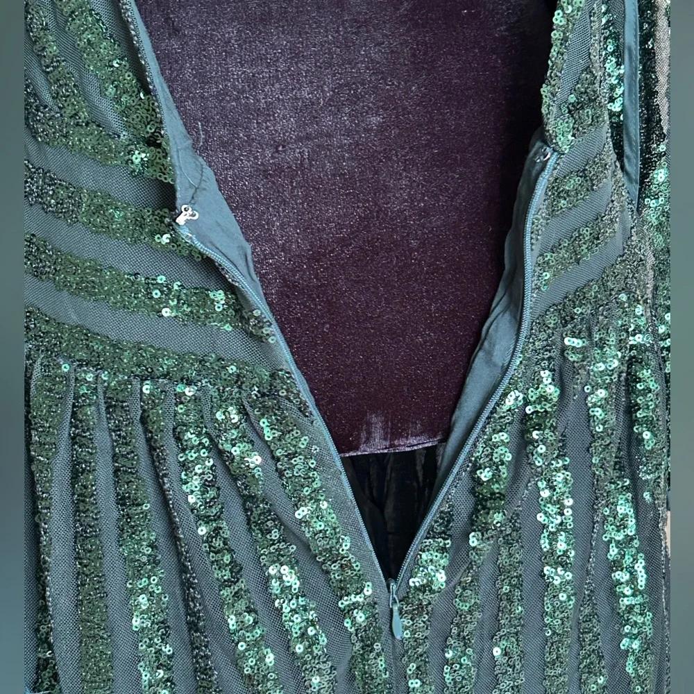 Anthropologie Sequined Open-Back Mini Dress - Picture 10 of 12